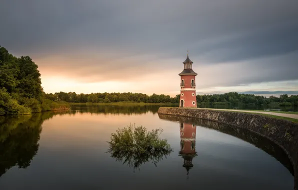 Germany, Moritzburg, Moritzburg, Lighthouse