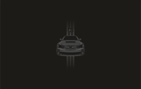Picture car, Impreza, minimal, WRX, black, tuning, gh2