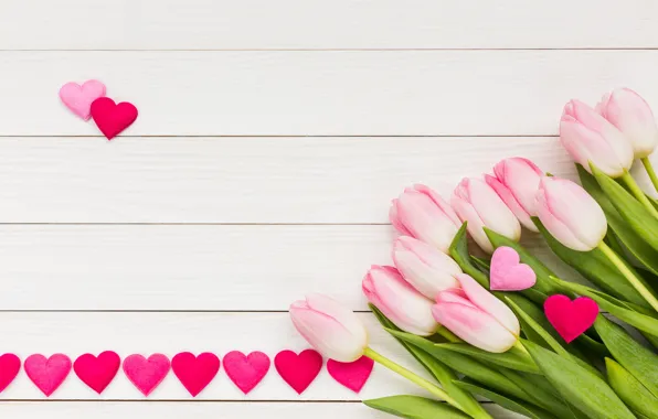 Love, flowers, heart, bouquet, tulips, love, pink, heart