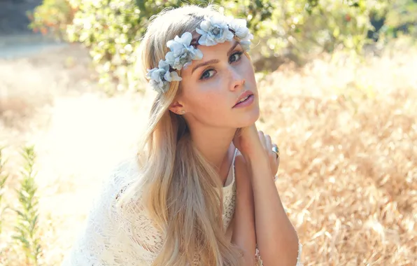 Portrait, actress, blonde, Claire Holt, Claire Holt