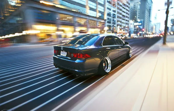 The city, movement, speed, Honda, accord, stance, Acura TSX