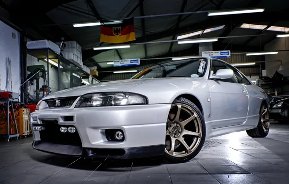 Wallpaper Nissan, GT-R, Skyline, Garage, R33 for mobile and desktop ...