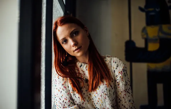 Look, girl, model, brooding