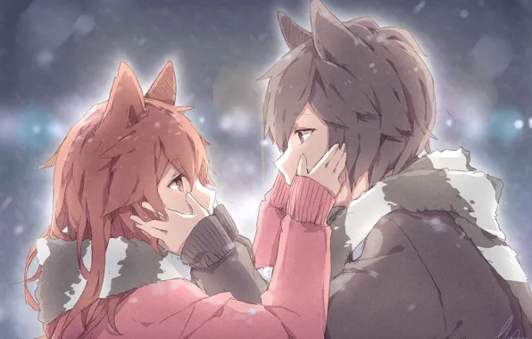 Picture pair, romance, girl, guy