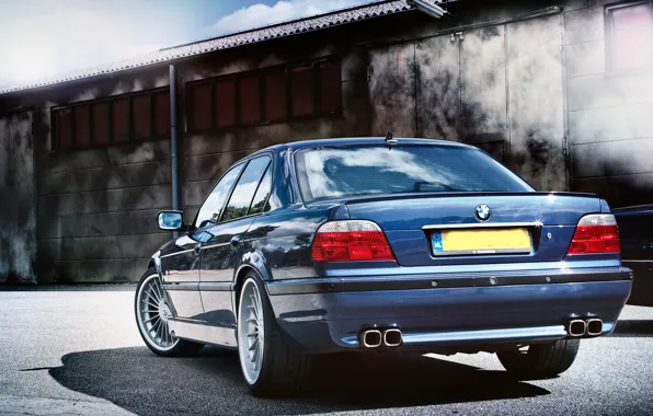 Tuning, BMW, drives, classic, blue, alpina, bmw e38, 750il