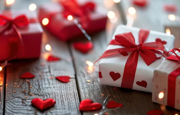 Love, holiday, heart, gifts, red, heart, Valentine's Day, love
