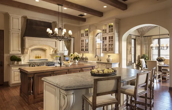 Wallpaper interior, dining room, comfort, kitchen, design
