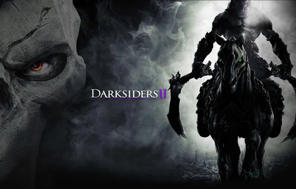 Picture death, horse, rider, Darksiders 2, Darksiders II