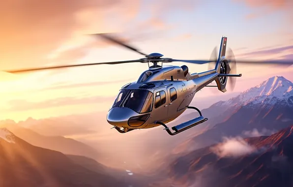 Flight, aviation, technique, helicopter, AI art, neural network