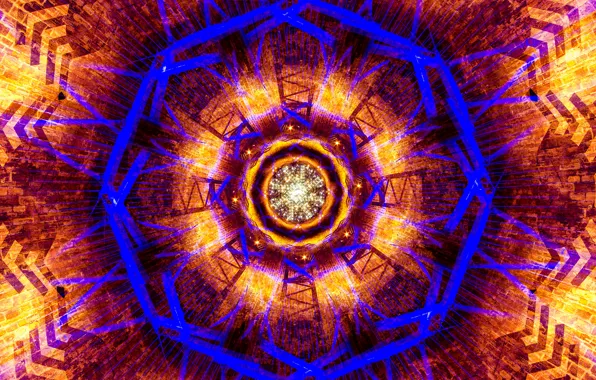 Download wallpaper rays, light, line, pattern, symmetry, section ...