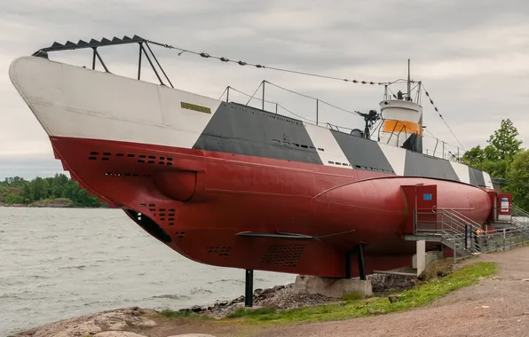 Finland, submarine museum, Vesikko