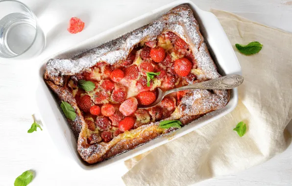 Berries, strawberry, dessert, sweet, casserole, Iryna Melnyk