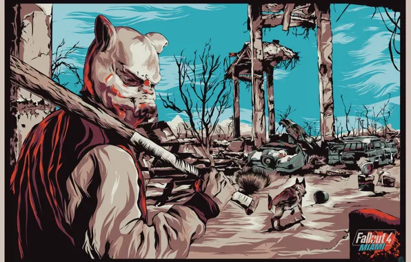 The game, Bit, Martin, Mask, Art, Miami, Brown, Hotline Miami