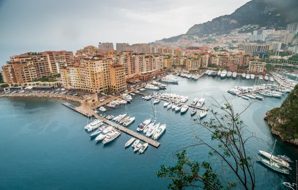 Picture yachts, Panorama, boats, Monaco, Monaco, Panorama, Monte Carlo, Monte Carlo