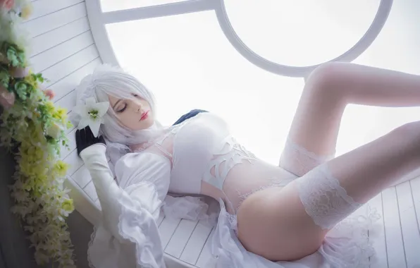 BLONDE, LACE, LINEN, NieR Automata, Cosplay YoRHa
