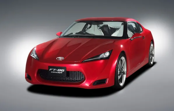 Picture red, the concept, FT-86, Toyota