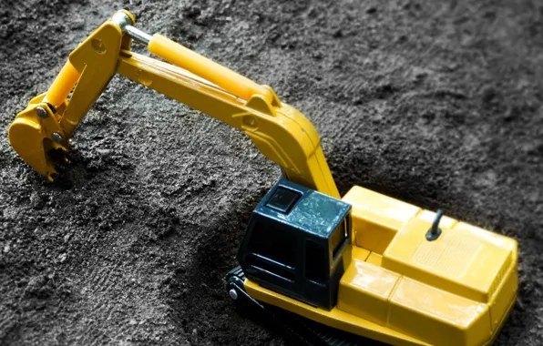 Picture earth, toy, Excavator