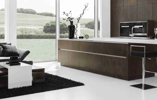 Design, style, Villa, interior, kitchen, modern, living room, luxury