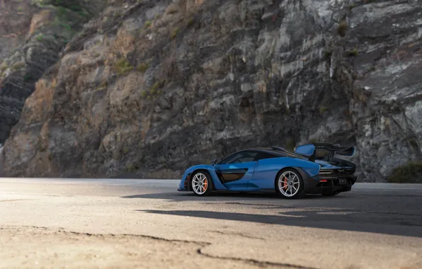 Picture McLaren, blue, Senna, McLaren Senna