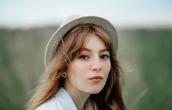 Portrait, blurred background, Vika, Anastasia Golneva