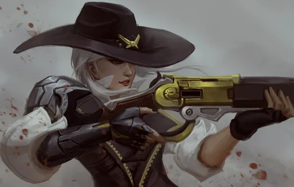 Picture girl, the game, hunter, Overwatch