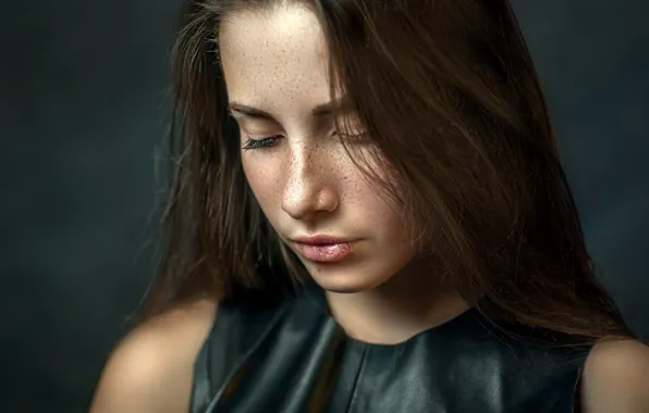 Picture freckles, sponge, the beauty, Alina
