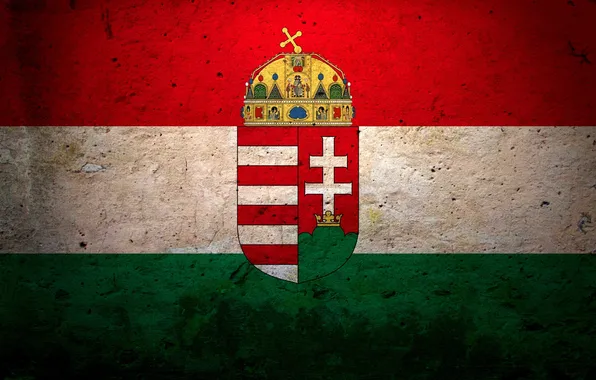 Flag, coat of arms, Hungary