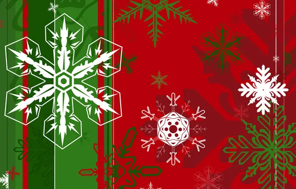 Flag, Christmas, Snowflakes, Tree