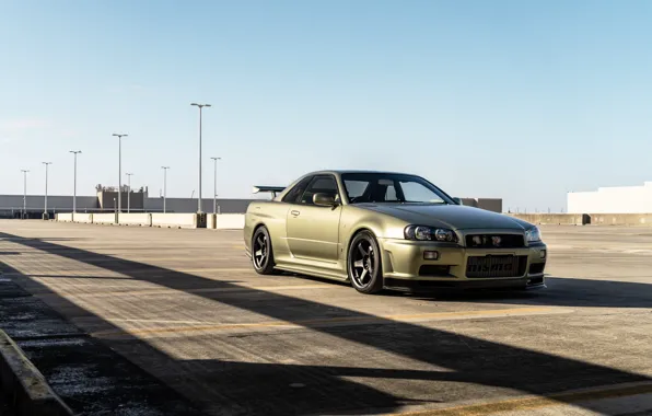 Picture GT-R, Skyline, Lines, Shadow, R34, Parking, NISMO