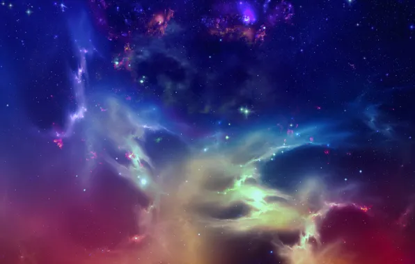 Space, stars, star formation, nebula Titan, nebula Titanus
