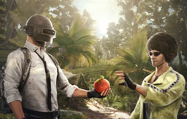 Jungle, fruit, guys, PlayerUnknown's Battlegrounds