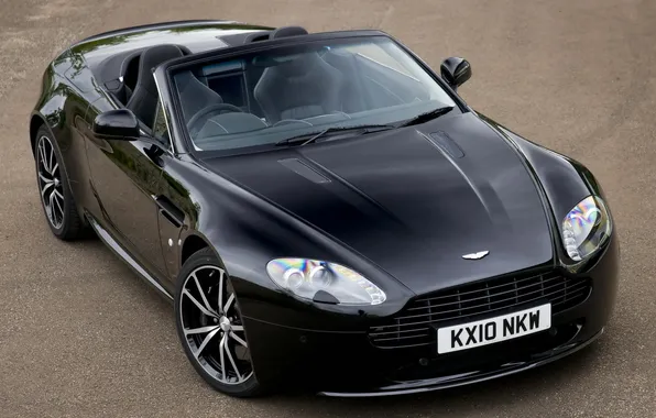 Machine, Aston Martin, lights, Roadster, V8 Vantage, view, N420