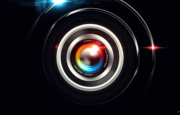 Colors, design, camera, abstraction, lens, optic, marin mocanu, streemdesign