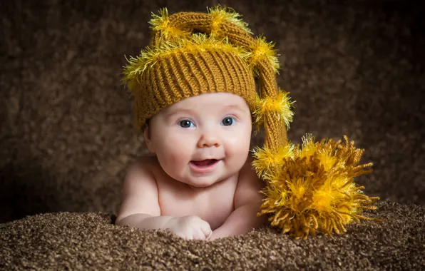 Look, child, cap, baby