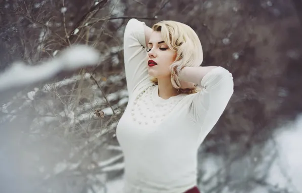 Ice, winter, snow, model, cold