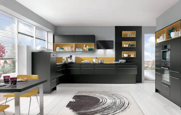 Picture interior, kitchen, dining room