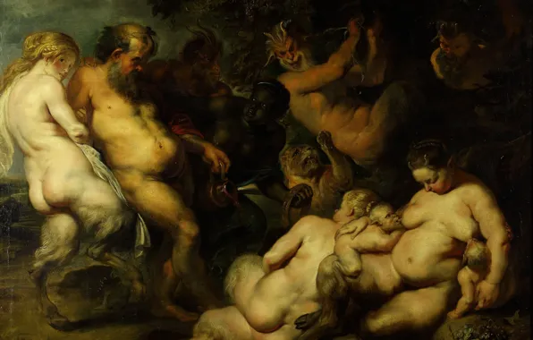 Erotic, picture, Peter Paul Rubens, mythology, Orgy, Pieter Paul Rubens