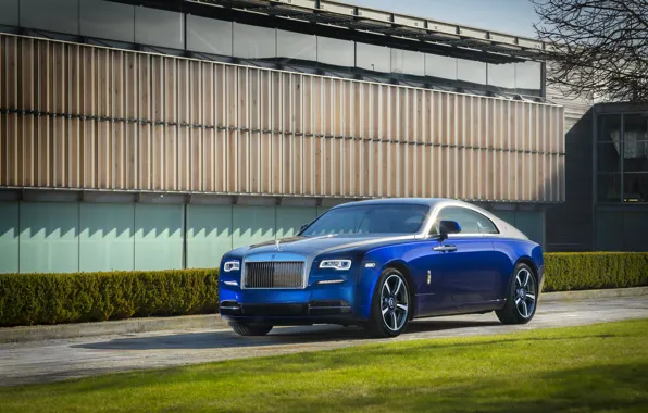 The sun, blue, Rolls-Royce, blue, collection, Rolls-Royce, wraith, bespoke