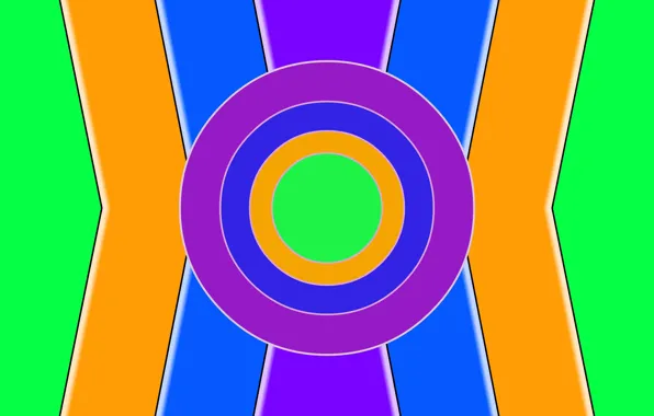 Color, bright, figure, different, abstract