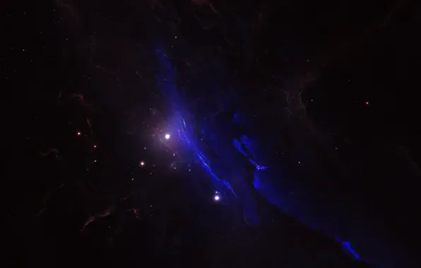 Space, stars, nebula, fiction, art, space, fantasy, nebula