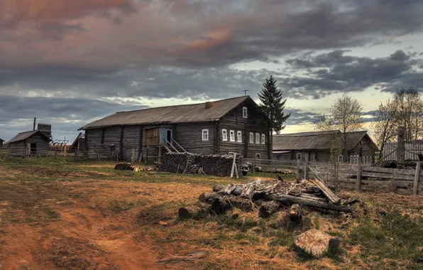 House, village, Arkhangelsk oblast, Kimzha