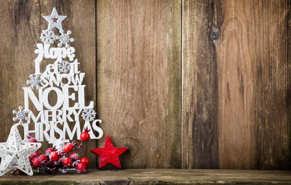 Decoration, toys, tree, New Year, Christmas, happy, Christmas, wood