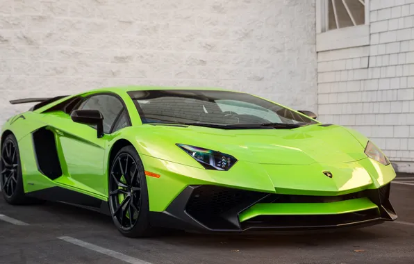 Wallpaper Lamborghini, Green, Aventador, Superveloce, LP-750 for mobile ...