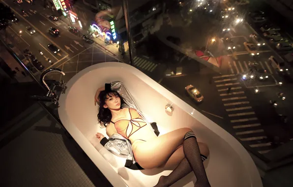 Bath, street, asian
