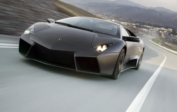 Picture road, Lamborghini Reventon, the front, Lamborghini