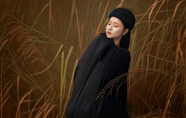 Look, girl, nature, pose, style, Asian, Nick Vison