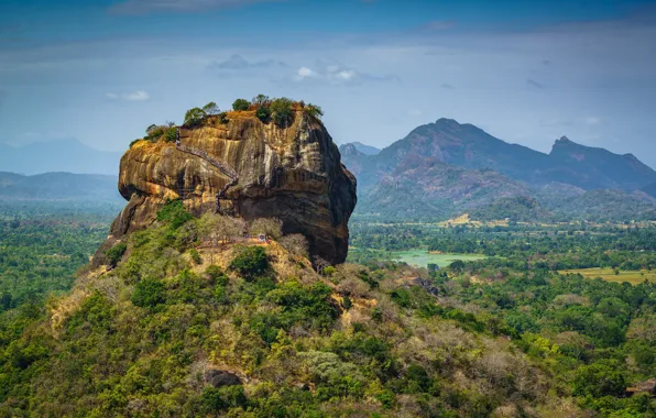 Sri Lanka, Sigiriya, Pidurangala, Matale District