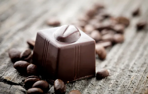 Picture coffee, chocolate, grain, sweets, candy, dessert, sweet