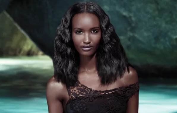 Girl, model, mulatto, African beauty