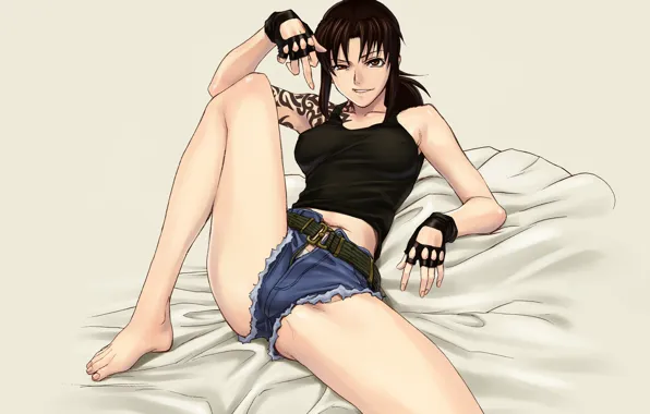 Gesture, black lagoon, revy, Revie, pirates of the black lagoon